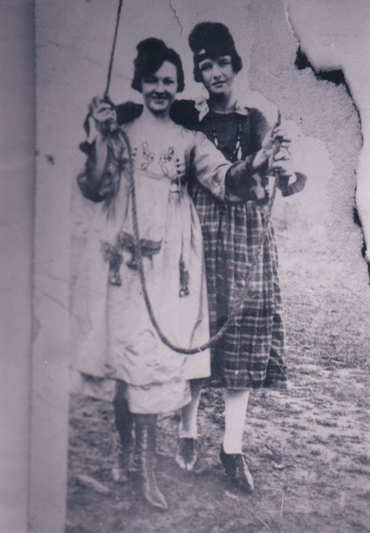 Goldie and Ethel Tabor as Young Women