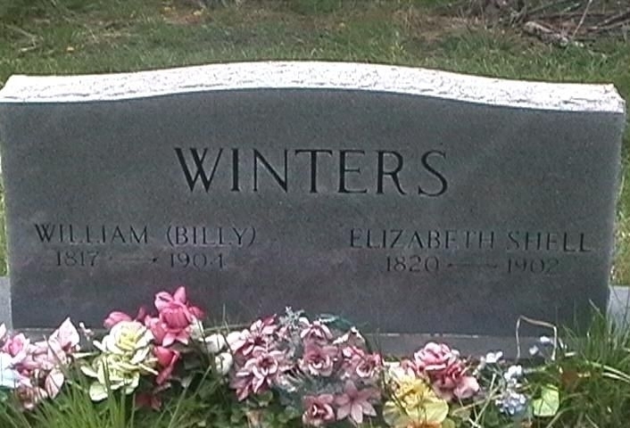 William (Billy) Winters  Elizabeth Shell Gravesite