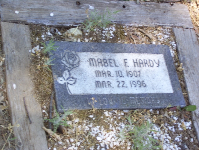 Mabel Hardy Headstone