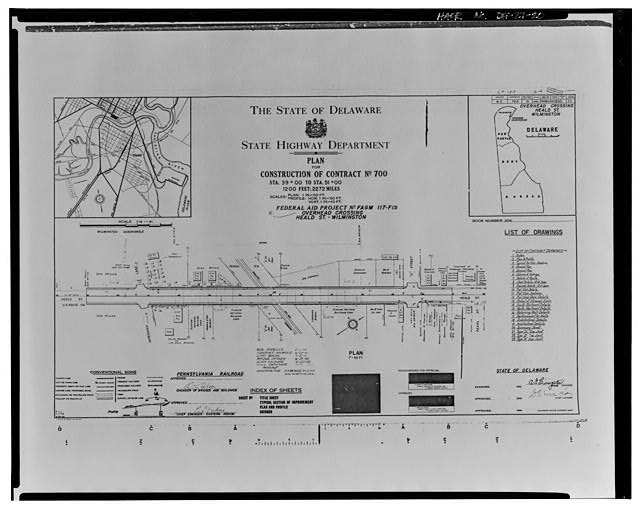 20. SHEET 1 - Heald Street Bridge, Spanning Conrail...