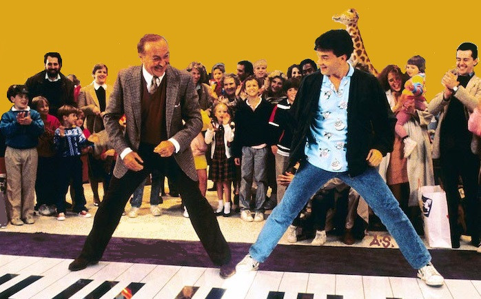 Robert Loggia and Tom Hanks in BIG.
