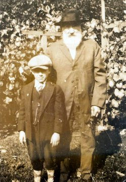 Urban Kleimeier with Old Henry Kleimeier (our family's original immigrant)