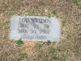 Lois Weeden Gravesite