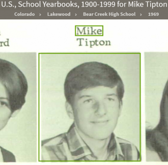 Michael O'Hara Tipton--U.S., School Yearbooks, 1900-1999(1969)
