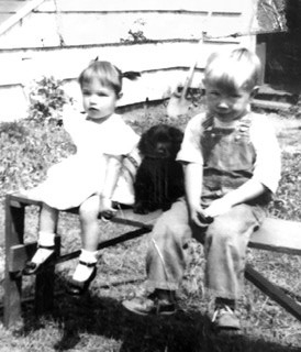 Linda Mae Knight/Kenyon/Young and Cousin Johnny Schmuckal