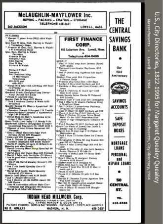 Margaret E. (Hehir) Quealey--U.S., City Directories, 1822-1995(1964)
