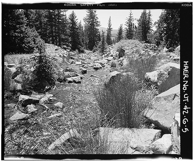 5. VIEW OF TUNNEL OUTLET AND CHANNEL, LOOKING SOUTH -...