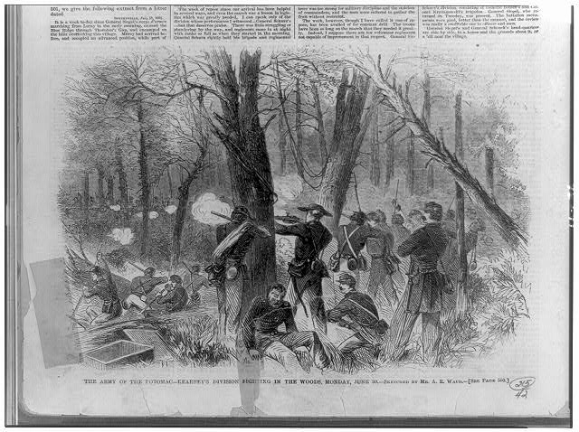 The Army of the Potomac--Kearney's division fighting in...