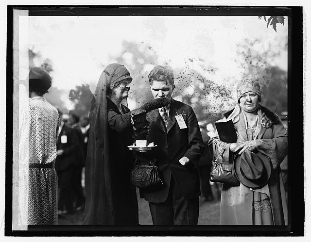 Rep. Edith N. Rogers & Carl Brunner at White House garden...