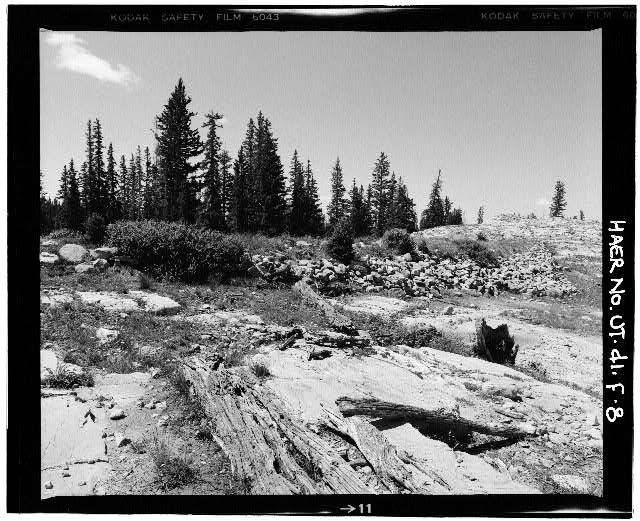 8. OVERALL VIEW OF DIKE, SHOWING UPSTREAM FACE, LOOKING...