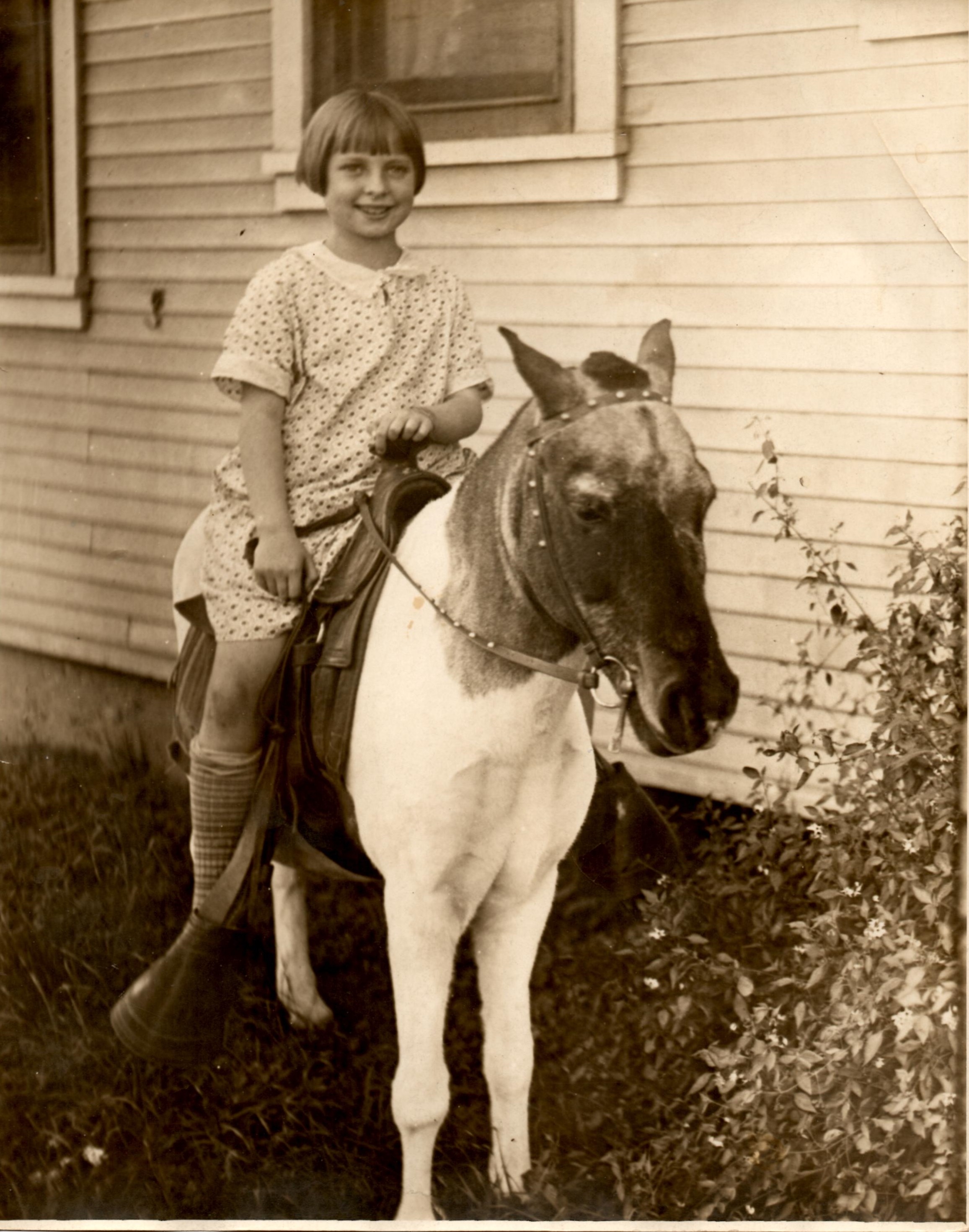 Frances Evelyn Martin & horse