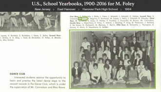Marilyn Foley-Caruso--U.S., School Yearbooks, 1900-2016(1964)Dance Club