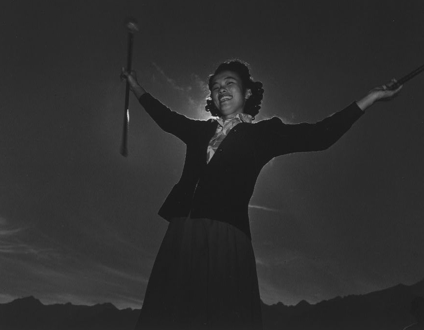 Florence Kuwata - Baton Practice at Relocation Camp