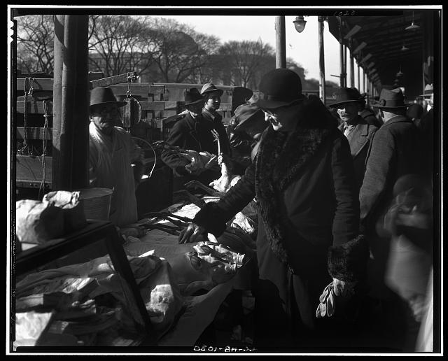 Center Market, Washington, D.C. Shopping at Center Market