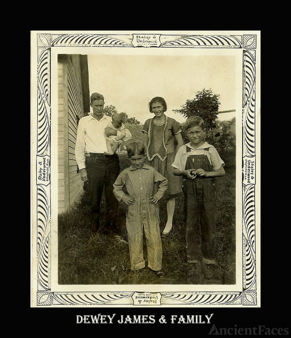 Dewey James & family