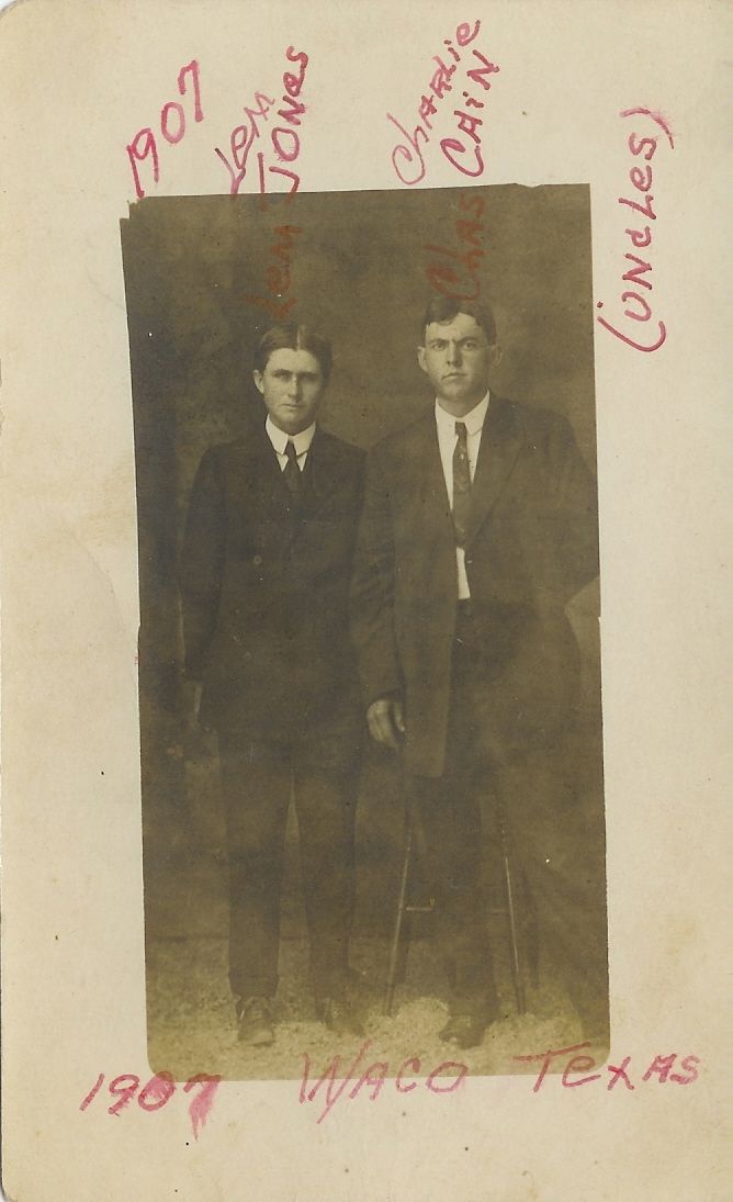 Lem JONES and Charlie CAIN 1907