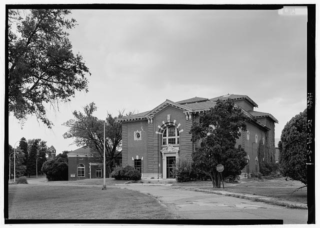 Perspective view of southeast corner - St. Elizabeths...