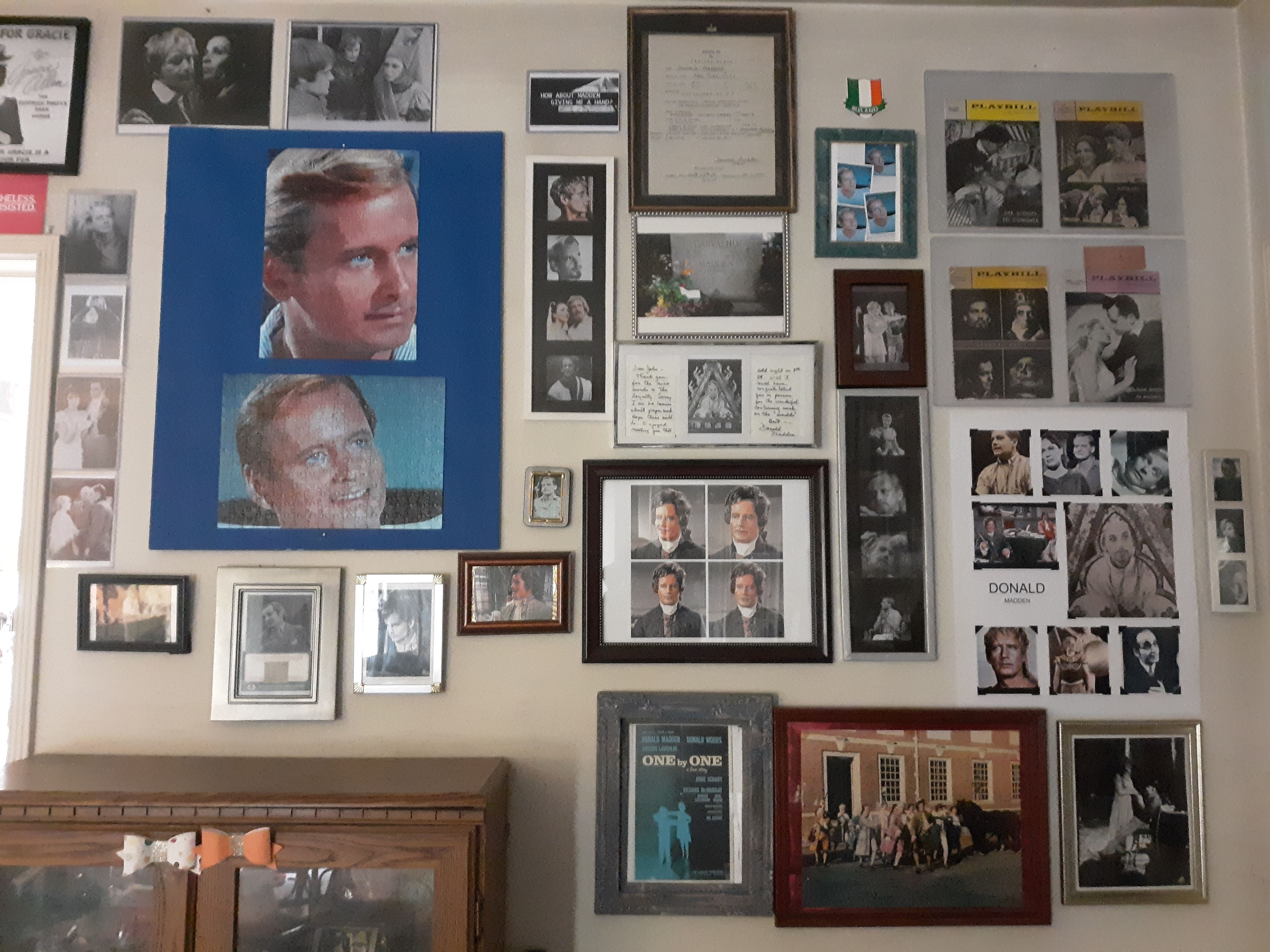 Donald Madden photo shrine