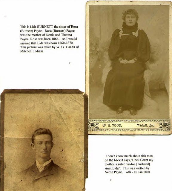 Aunt Lida BURNETT & her husband Grant ....