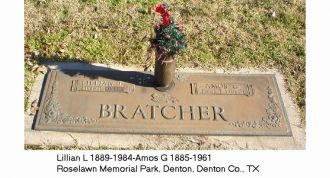 Amos Granville Sr. and Lillian Bratcher Grave