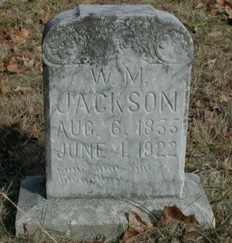 Gravestone of William Martin Jackson