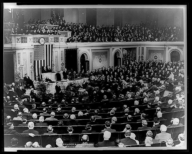 [President Hoover addresses joint session of Congress at...