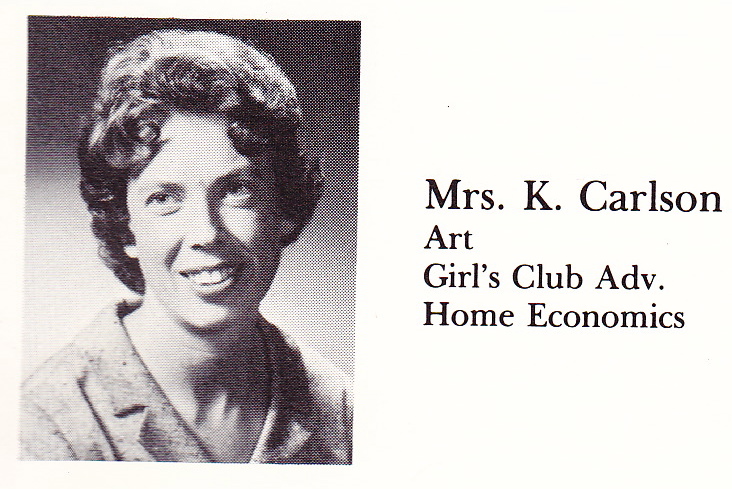Mrs. K. Carlson Home Economics Teacher