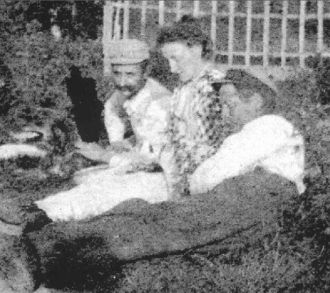 Blow up of Charles & Emma Halkett with Bill Smith