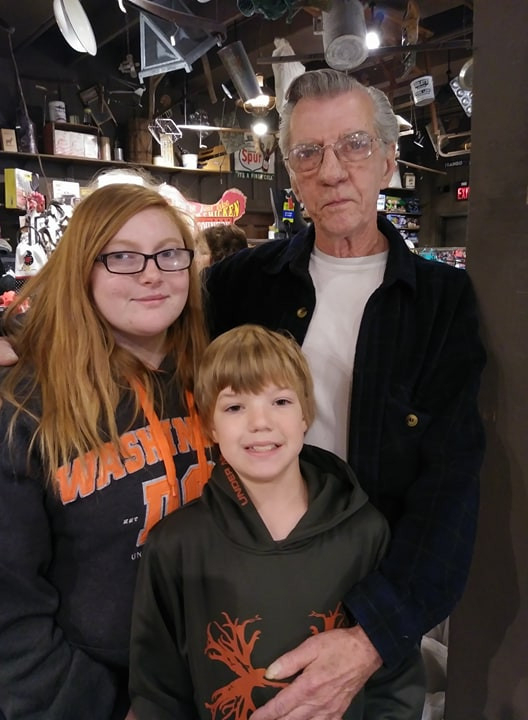 Douglas Yates Mason and two grandchildren, Daisy & Darren in NC.