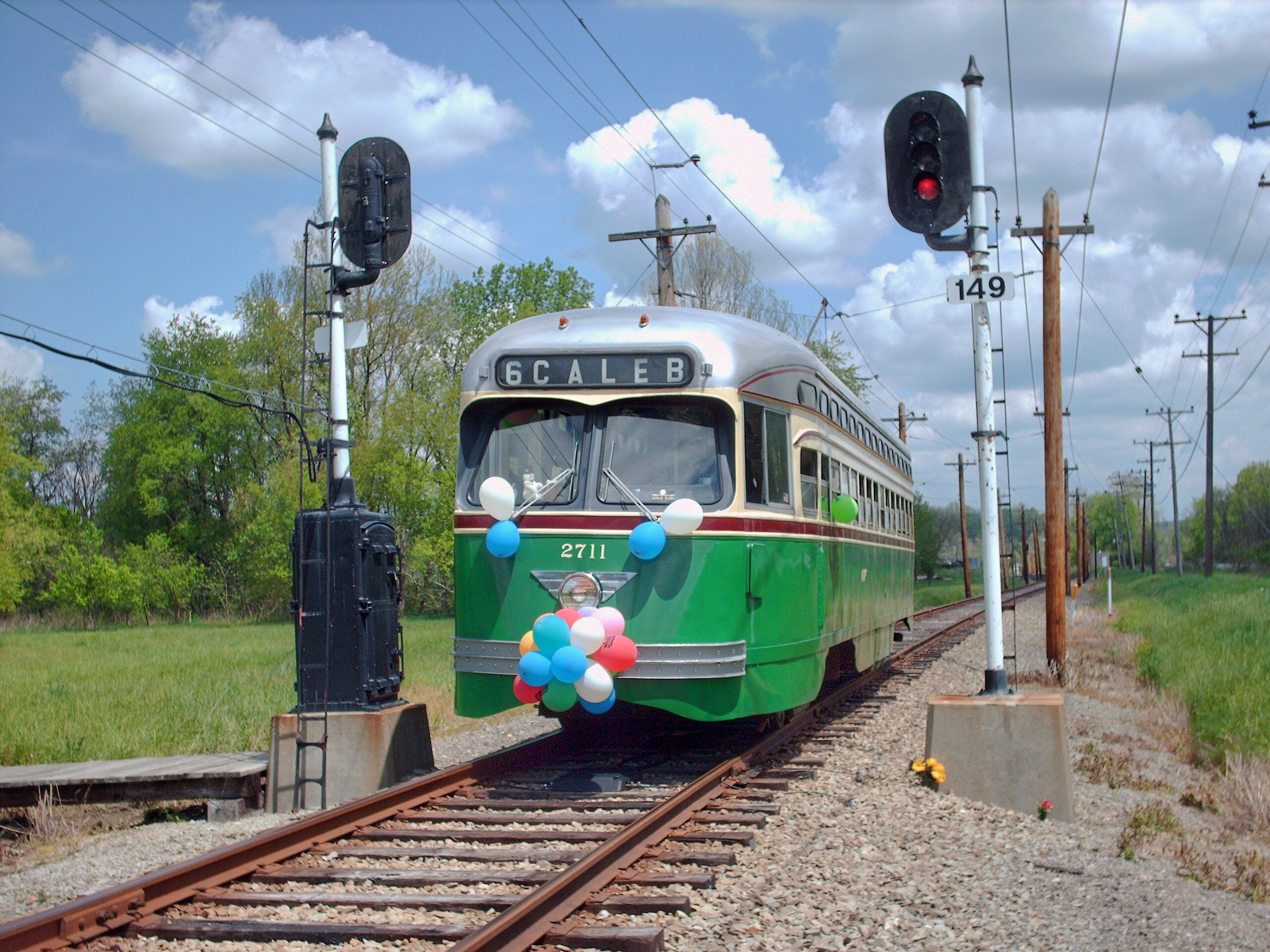 "MR CONDUCTOR'S" BIRTHDAY TROLLEY FOR  6 CALEB