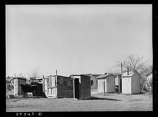 Privies and out buildings in Mexican section. Robstown,...