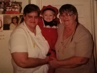 Melissa Carter, My Mom Patricia Partridge and My Granddaughter Mya Langille