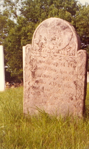 John Allen gravestone