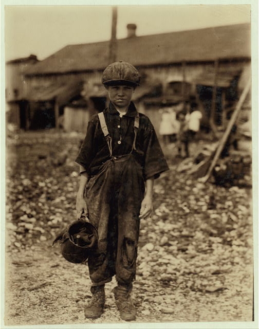 Henry, 10 year old oyster shucker who does five pots of...