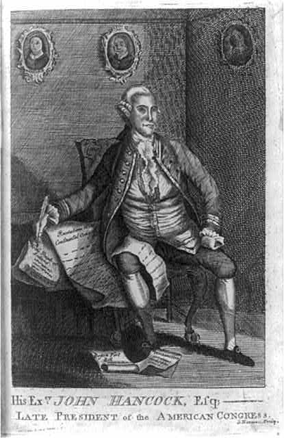 His excy. John Hancock, Esqr., late president of the...