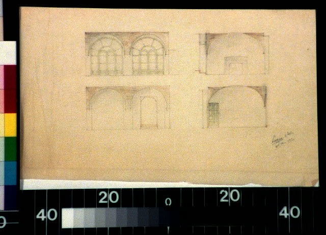 [Unidentified Spanish-style house (Calif.). Four interior...