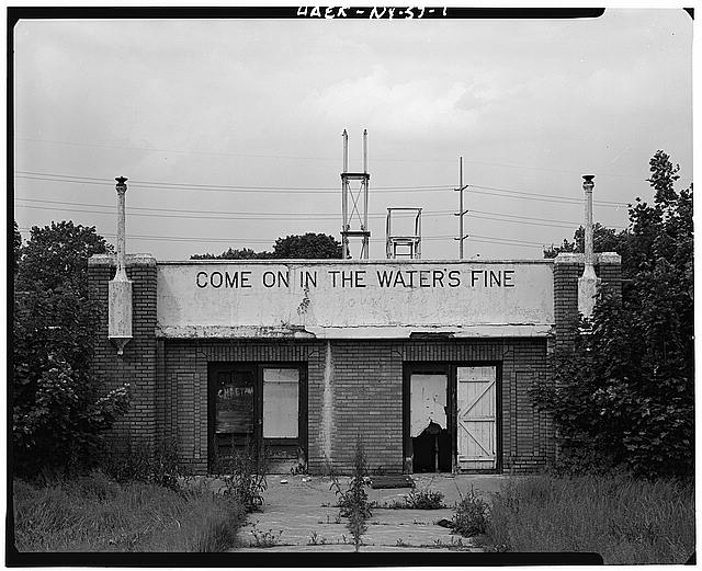 1. ENTRANCE DETAIL LOOKING NORTHWEST - Charles F. Johnson...