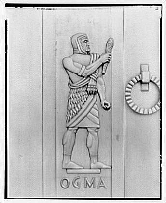 Library of Congress (John Adams Building). Figure of Ogma...
