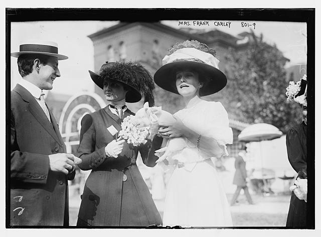 Mrs. Frank Carley, and others, at Hope Farm Fair