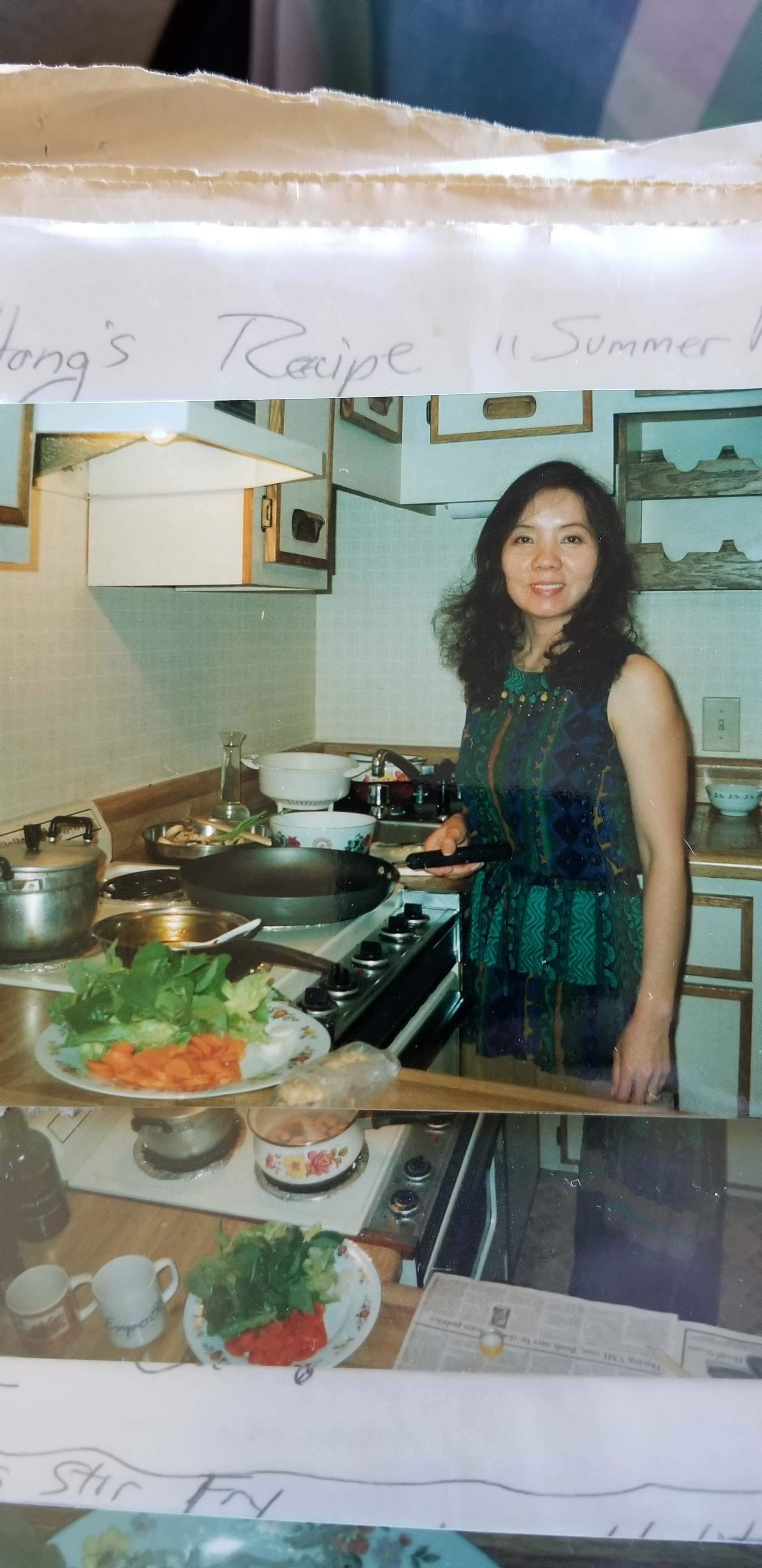 Hong making Summer Rolls.