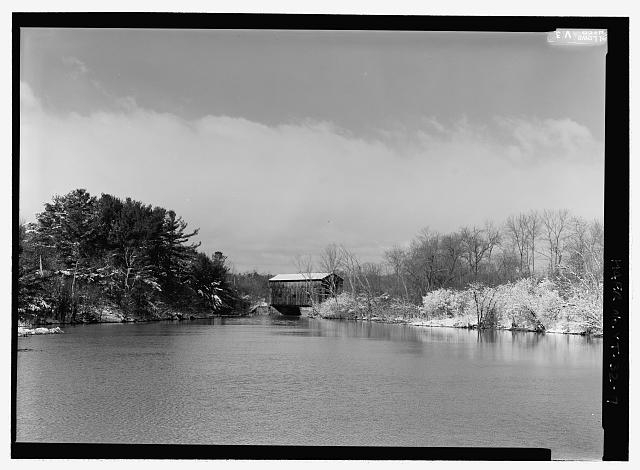 VIEW FROM EAST LOOKING WEST - Shoreham Railroad Bridge,...