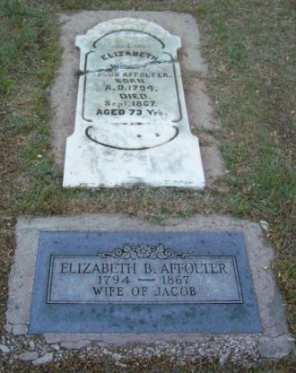 Elizabeth (Baumberger) Affolter Gravesite