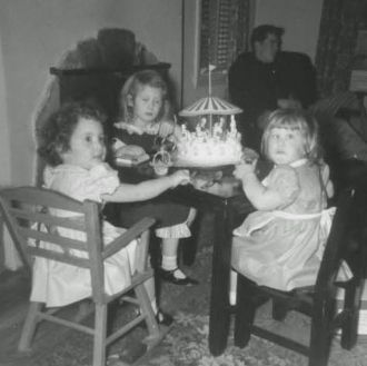 1954 Birthday Party on Bird Ave in San Jose CA