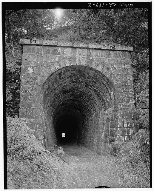 2. East portal of Tunnel 'O', view to south, 90mm lens. -...