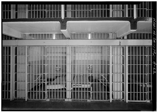 22. DETAIL SHOWING CELLS 149 & 151 IN CELL BLOCK 'C' -...