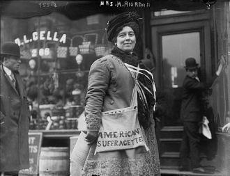 Mrs. H. Riordan, suffragette, New York