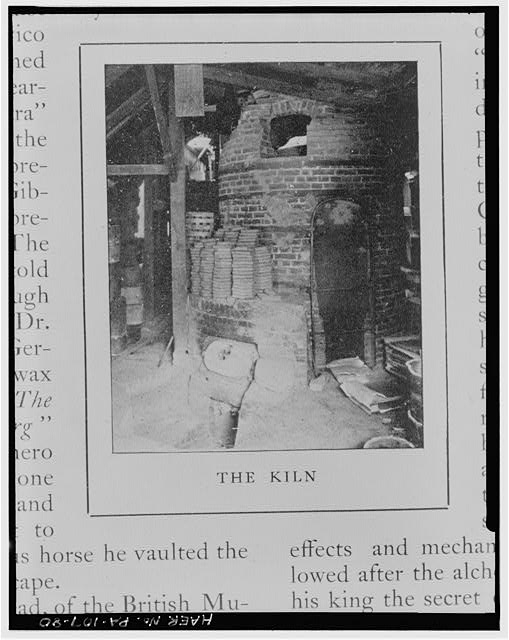 80. KILN AT FIRST MORAVIAN POTTERY AND TILE WORKS AT...
