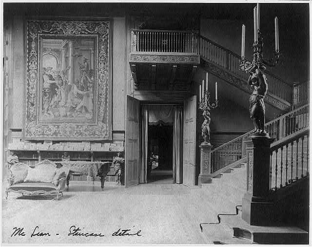 [Interior of John R. McLean House, 1500 I St., N.W.,...