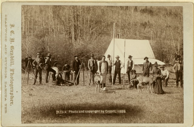 [Engineers Corps camp and visitors]