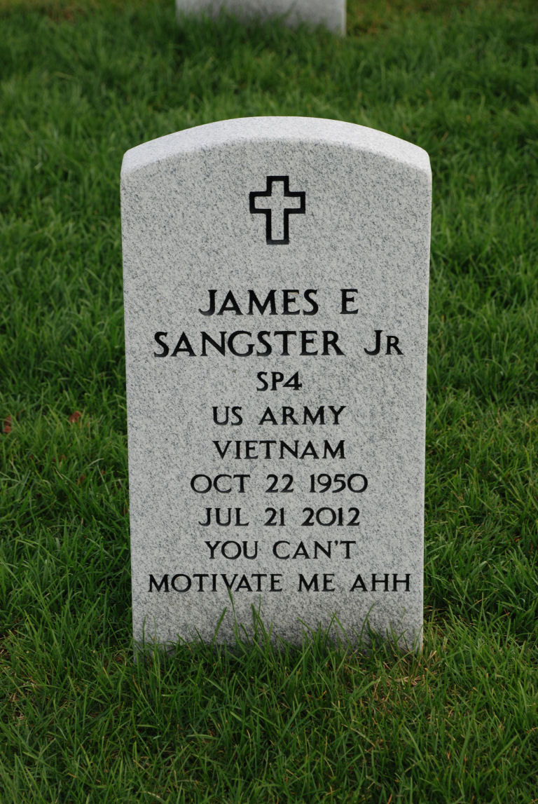 James Edward Sangster Jr Gravesite